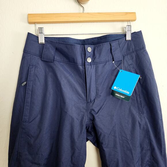 NWT Columbia Bugaboo Omni-Heat Ski Snow Pants Waterproof Navy Blue Small Short - Picture 7 of 15